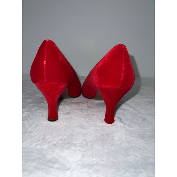 Vintage The PM Collection by 9.2.5 Velvet Heels Size 7.5 - Picture 4 of 10